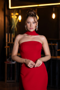 Long Red Evening Dress ABU5097