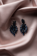 Navy Blue Earring UK528