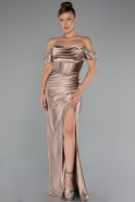 Mink Long Evening Dress ABU3611