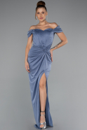 Indigo Long Prom Gown ABU3473