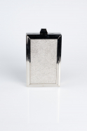 Silver Plaster Fabric Night Bag KC820