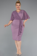 Lavender Midi Plus Size Evening Dress ABK1826