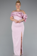 Long Powder Color Formal Plus Size Dress ABU5047