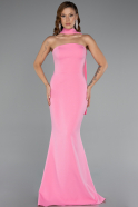 Pink Long Evening Dress ABU5097