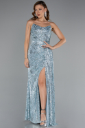 Long Mint Scaly Evening Dress ABU5167