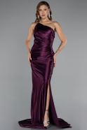 Long Cherry Colored Prom Gown ABU5022