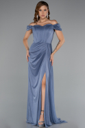 Indigo Long Prom Gown ABU3472