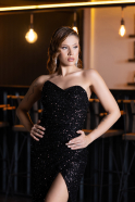 Long Black Evening Dress ABU5166