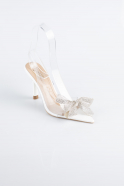 White Leather Evening Shoe AB1145