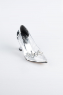 Silver Patent Leather Stiletto ABR1055