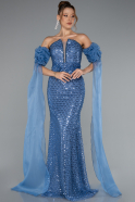 Long Indigo Evening Dress ABU5100