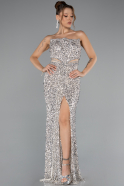 Long Beige Evening Dress ABU5185