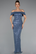 Long Indigo Evening Dress ABU5186