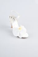White Satin Evening Shoe AB1151
