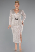 Midi Mink Plus Size Cocktail Dress ABK1956