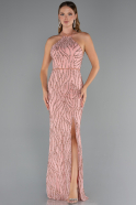 Long Powder Color Evening Dress ABU5213