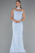 Long Light Blue Prom Gown ABU5216
