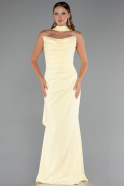 Long Yellow Prom Gown ABU5216