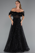 Long Black Evening Dress ABU5226