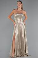 Gold Long Prom Gown ABU4996