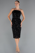 Midi Black Cocktail Dress ABK2429