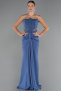 Indigo Long Evening Dress ABU5227