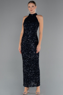 Long Navy Blue Evening Dress ABK2474