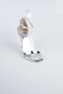 Silver Patent Leather Evening Shoe ABR1157