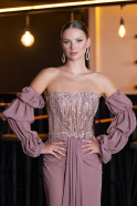Long Onion Skin Chiffon Evening Dress ABU5241