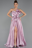 Light Lavender Long Satin Evening Dress ABU4975