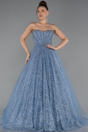 Long Indigo Evening Dress ABU5265