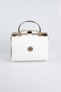 White Patent Leather Evening Bag KC170