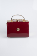 Burgundy Patent Leather Evening Bag KC170