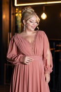 Long Onion Skin Chiffon Formal Plus Size Dress ABU5276