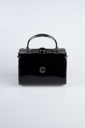 Black Patent Leather Evening Bag KC170