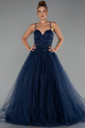 Long Navy Blue Evening Dress ABU5279