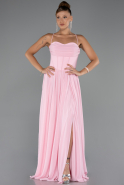 Powder Color Long Chiffon Prom Gown ABU5223