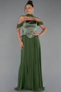 Green Long Chiffon Evening Dress ABU5327