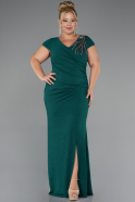 Long Emerald Green Formal Plus Size Dress ABU5317