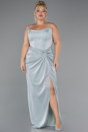 Long Mint Plus Size Evening Gown ABU5340