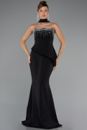 Black Long Mermaid Prom Dress ABU5329