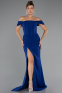 Long Sax Blue Mermaid Evening Gown ABU5350