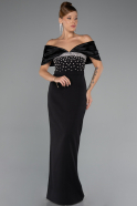 Long Black Evening Dress ABU5352