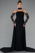 Long Black Evening Dress ABU5355