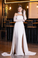 Long Beige Evening Dress ABU5355
