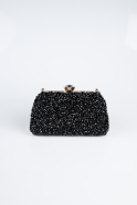 Black-Gold Plaster Fabric Night Bag SH849
