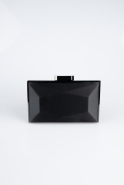Black Satin Night Bag V740