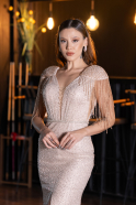 Long Gold Evening Dress ABU5132
