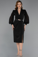 Midi Black Cocktail Dress ABK2462