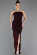 Long Burgundy Prom Gown ABU5445
